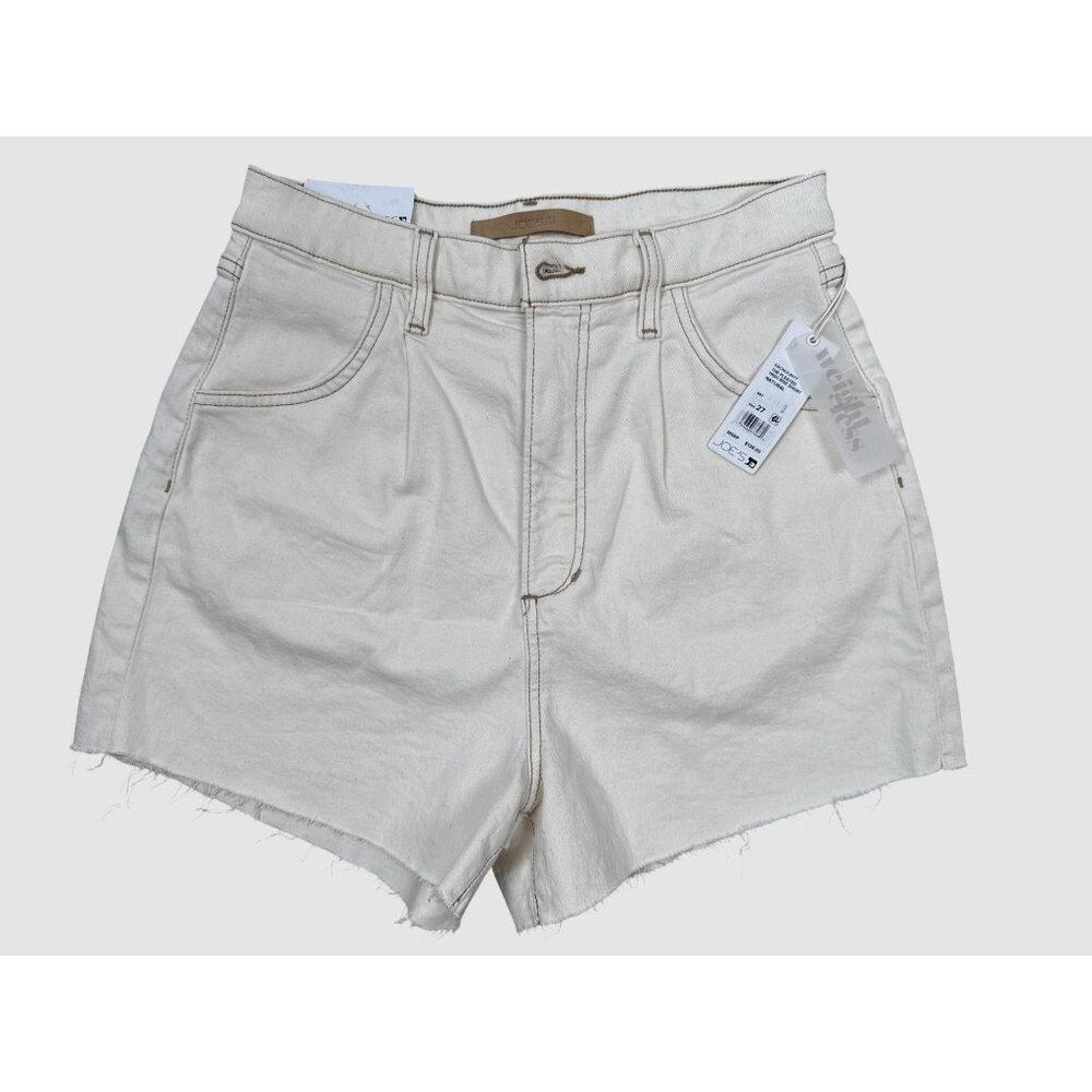 Joe's Jeans Women's The Pleated High Rise Shorts in Natural Size 27 MSRP $138